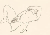Woman Touching Herself by Egon Schiele – Kunstdruck Poster — Ansicht 3