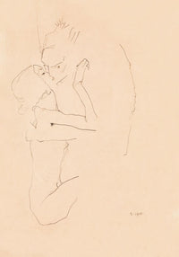The Kiss by Egon Schiele – Archival Ink Fine Art Print on Paper or Canvas — Ansicht 3