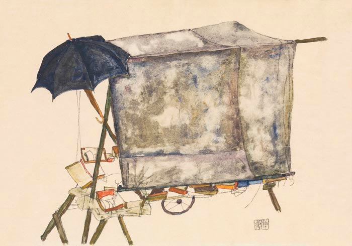 Street Cart by Egon Schiele – Art Print Expressionism — Ansicht 3