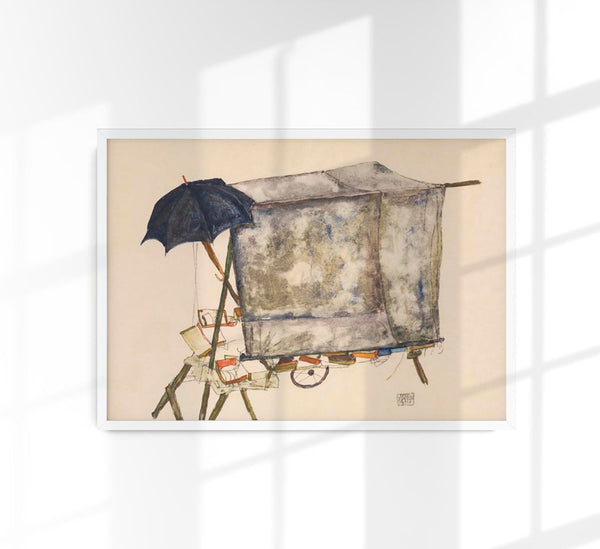 Street Cart by Egon Schiele – Art Print Expressionism
