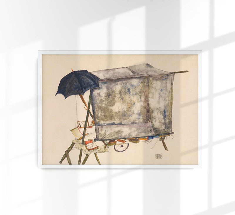 Street Cart by Egon Schiele – Art Print Expressionism — Patroa Studio