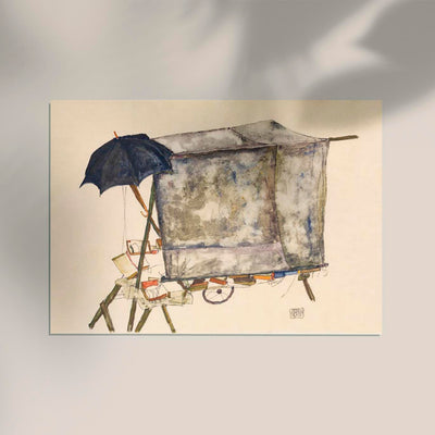 Street Cart by Egon Schiele – Art Print Expressionism