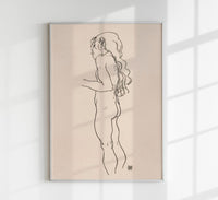 Standing Nude Girl by Egon Schiele – Kunstdruck Patroa Studio — Ansicht 1