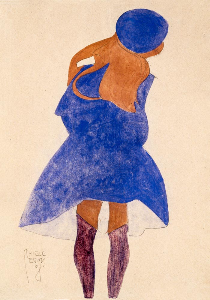 Standing Girl, Back View by Egon Schiele – Kunstdruck auf Archivpapier — Ansicht 3