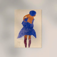 Standing Girl, Back View by Egon Schiele – Kunstdruck auf Archivpapier — Ansicht 2