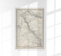 The Great Australian Barrier Reef Map – Kunstdruck mit Meerestieren
