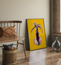 Yellow Squid Art Poster – UV-beständig, Fine Art Print, Meeresmotiv — Ansicht 2