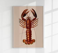 Red Lobster Poster – UV-Resistant Fine Art Print — Ansicht 1