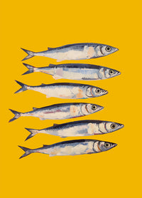 The Yellow Sardines – Fine Art Print UV-beständig Modernes Design — Ansicht 4