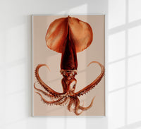 Squid Art Poster – Fine Art Print UV-beständig Atelierdruck — Ansicht 1