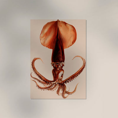 Squid Art Poster – Fine Art Print UV-beständig Atelierdruck