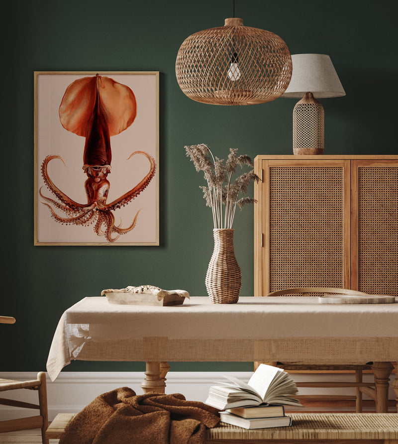 Squid Art Poster – Fine Art Print UV-beständig Atelierdruck — Ansicht 2