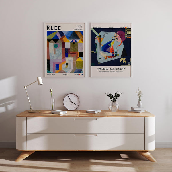 Patroa Studio – Blue Abstract Set of 2 Prints – Kunstdrucke Wanddeko