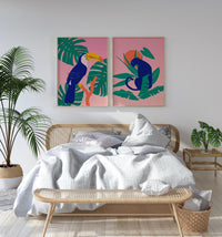 Pink Tropical Set of 2 Prints – Fine Art Print UV-beständig — Ansicht 2