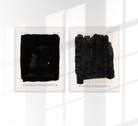 Abstract Set of 2 Prints – Minimal Set Fine Art Canvas Wall Art — Ansicht 1