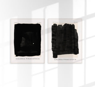 Abstraktes 2er-Set als Fine Art Paper (225g) oder Canvas (380g) in A3–A0/B2–B0, ohne Rahmen – ideal als Diptychon oder Gallery Wall.
