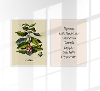 Coffee Light – Set of 2 Prints | Botanische Serie | Fine Art Duo