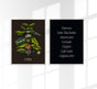 Coffee Dark Set of 2 Prints – Art Print Coffee Black & White