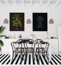 Coffee Dark Set of 2 Prints – Art Print Coffee Black & White — Ansicht 2
