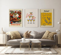 Dolce Vita Foodie – Set of 3 Prints Fine Art Kitchen Art italienisch inspiriert — Ansicht 2