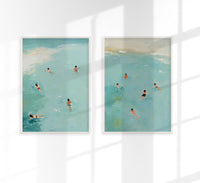 Summer in the Water – Set of 2 Prints | Art Print Water Illustrations — Ansicht 1
