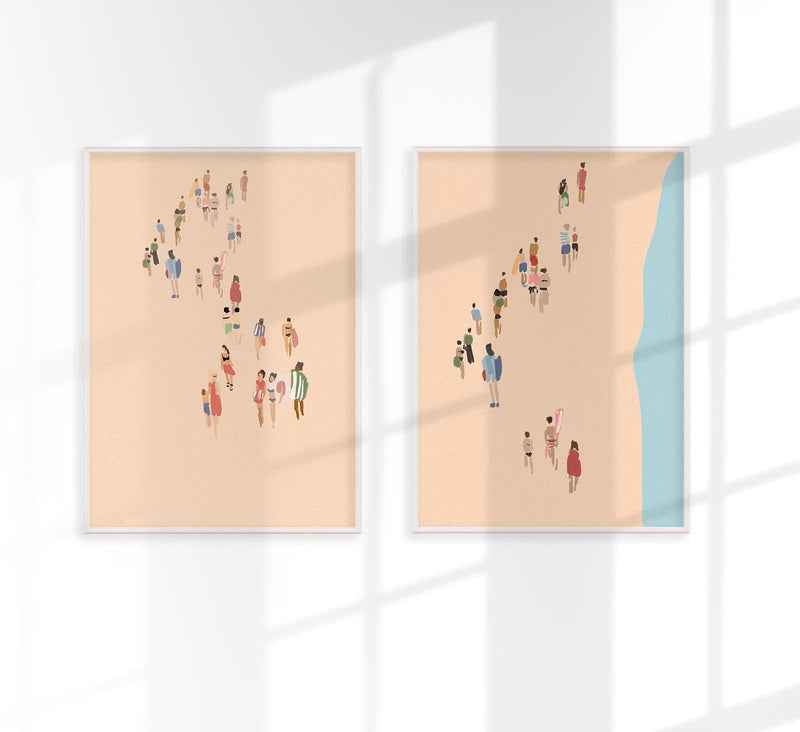 Walk on the Beach – Set of 2 Prints | Fine Art Print Küstenfotografie — Patroa Studio