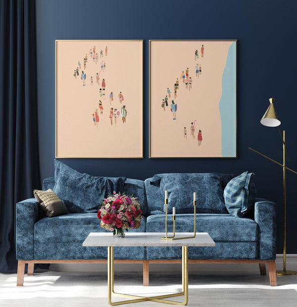 Walk on the Beach – Set of 2 Prints | Fine Art Print Küstenfotografie