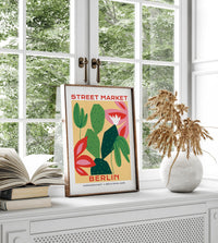 Berlin Street Market Cactus Graphic Art Poster – Fine Art Print Botanical Modern — Ansicht 2