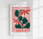 Berlin Street Market Lilly Flower Graphic Art Poster – Fine Art Print Botanisch
