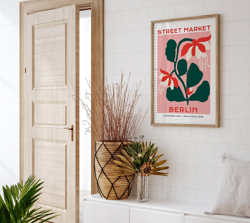 Berlin Street Market Lilly Flower Graphic Art Poster – Fine Art Print Botanisch — Ansicht 2