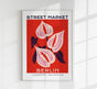 Berlin Street Market Anturius Flower Graphic Art Poster - Fine Art Print Botanical