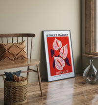 Berlin Street Market Anturius Flower Graphic Art Poster - Fine Art Print Botanical — Ansicht 2