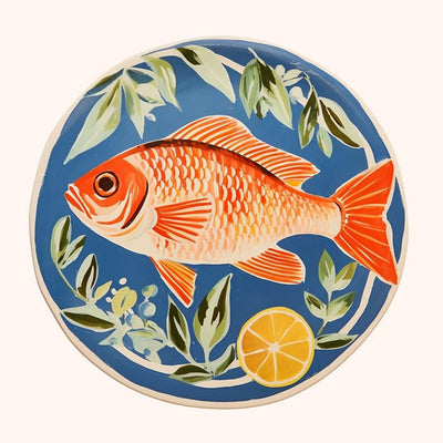 Orange Fish Art Print – Art Print on Archival Paper