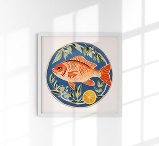 Orange Fish Art Print – Art Print on Archival Paper