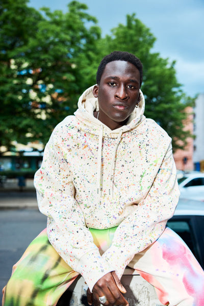 HEAVY Pollo Hoody – Hand-painted Unisex Hoodie made from Organic Cotton