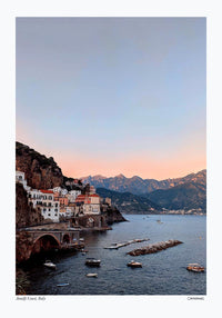 Sunset Amalfi Coast Poster by Cannanas – Kunstdruck auf Archivpapier — Ansicht 4