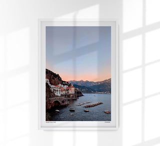 Sunset Amalfi Coast Poster by Cannanas – Kunstdruck auf Archivpapier
