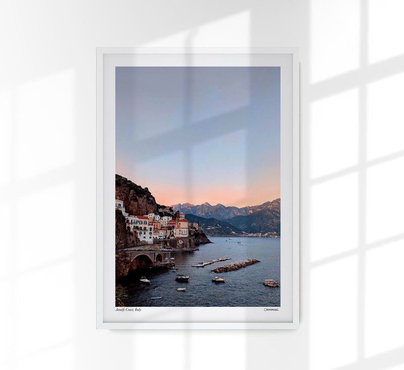 Sunset Amalfi Coast Poster by Cannanas – Kunstdruck auf Archivpapier — Patroa Studio