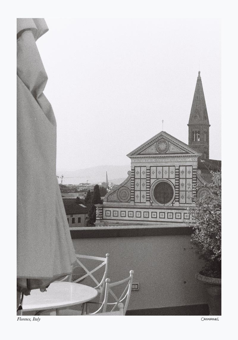 Florence, Italy Poster by Cannanas – Black and White Photography Art Print — Ansicht 4