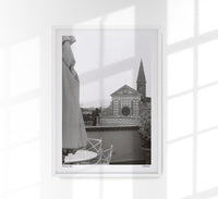 Florence, Italy Poster by Cannanas – Black and White Photography Art Print — Ansicht 1