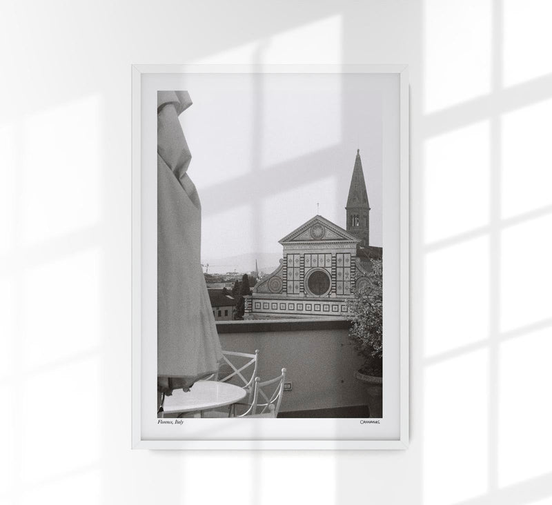 Florence, Italy Poster by Cannanas – Black and White Photography Art Print — Patroa Studio