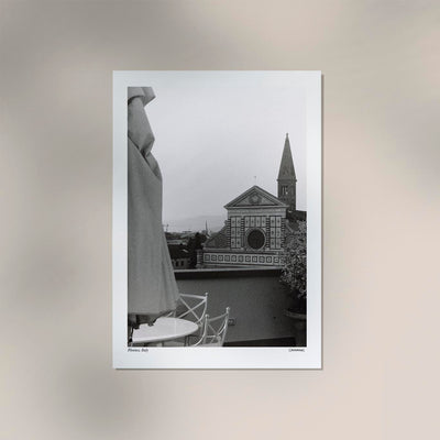 Florence, Italy Poster by Cannanas – Black and White Photography Art Print