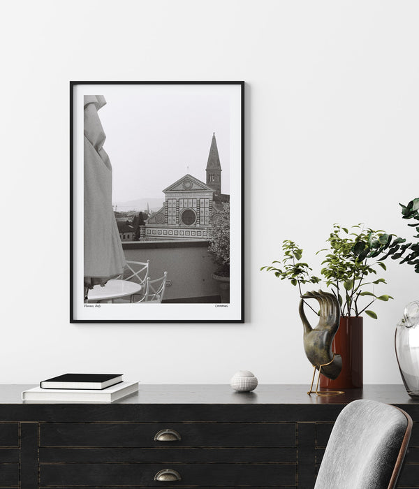 Florence, Italy Poster by Cannanas – Black and White Photography Art Print