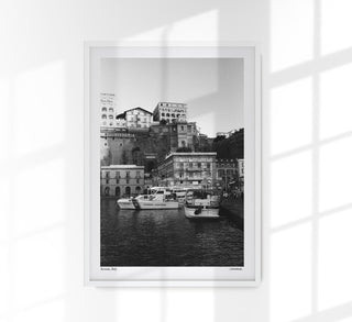 Sorrento, Italy Poster by Cannanas – Schwarz-Weiß Fotografie