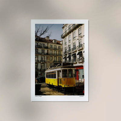 Lisbon Tram Poster by Cannanas – Archival Paper Art Print