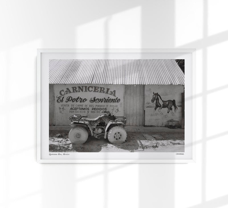 Quintana Roo, Mexico Poster by Cannanas – Black and White Art Print — Patroa Studio