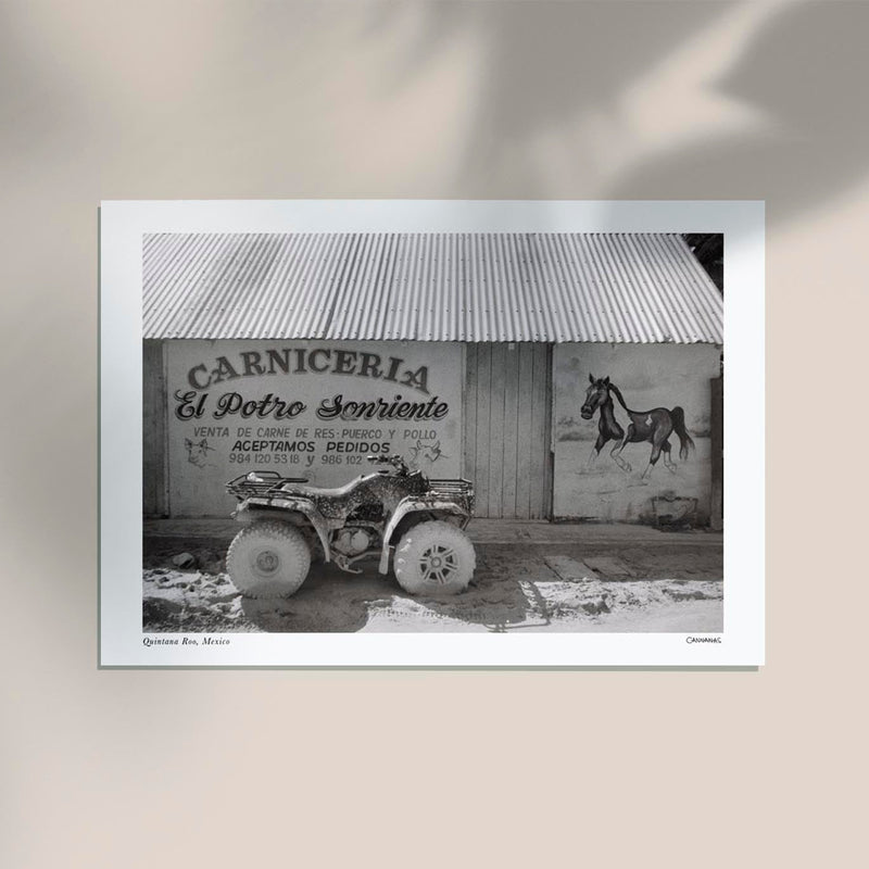 Quintana Roo, Mexico Poster by Cannanas – Black and White Art Print — Ansicht 3