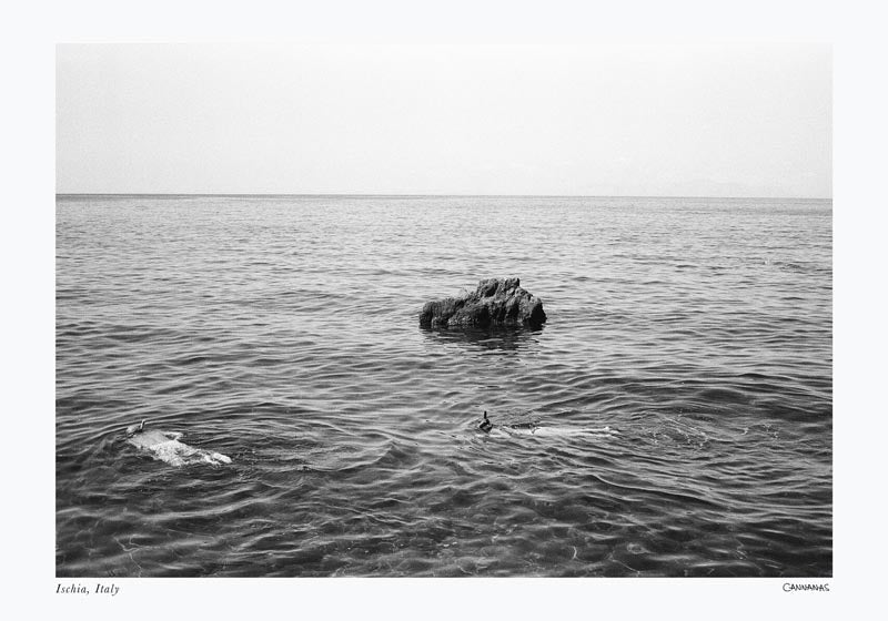 Ischia, Italy Poster by Cannanas – Black and White Photography — Ansicht 4