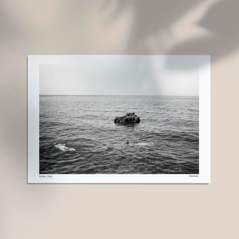 Ischia, Italy Poster by Cannanas – Black and White Photography — Ansicht 3