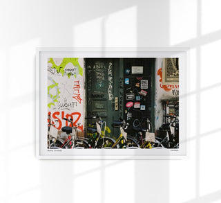 Bikes in Berlin Poster by Cannanas – Art Print